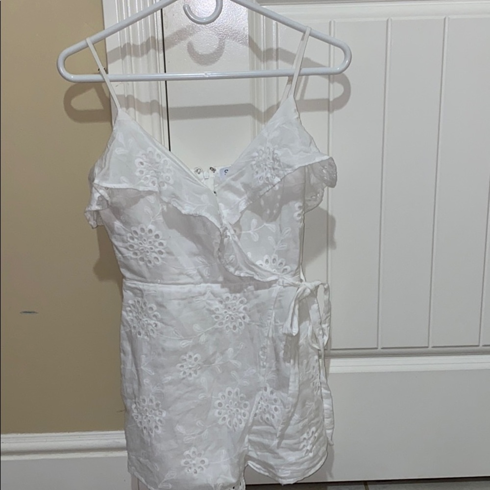 White Stella Romper